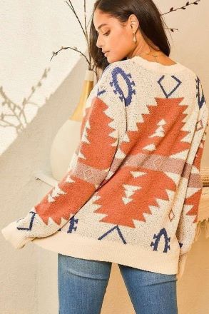 Way Out There Aztec Sweater