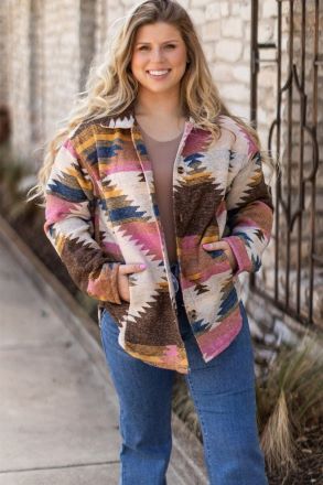 Small Town Stroll Southwest Jacket