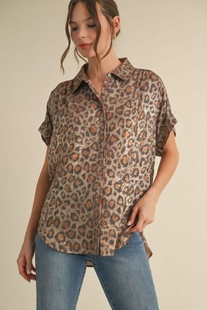 Leopard Lane Top