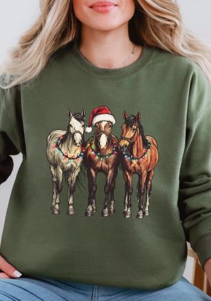 Christmas Horses Sweatshirt