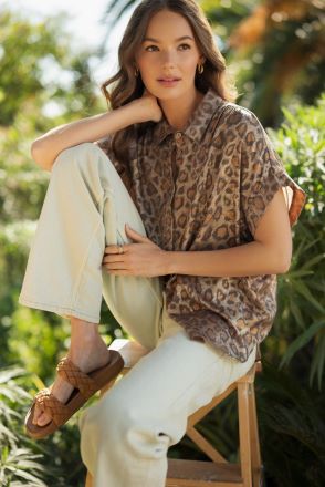 Leopard Lane Top