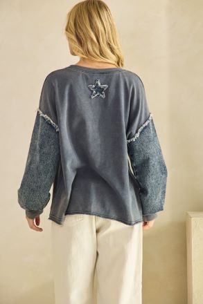 Be a Star Denim Top