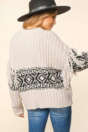 Lost in Time Aztec Sweater