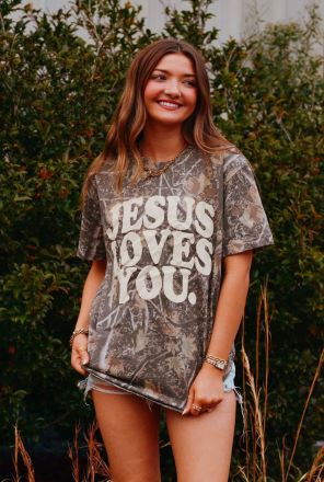 Jesus Loves You Camo Tee