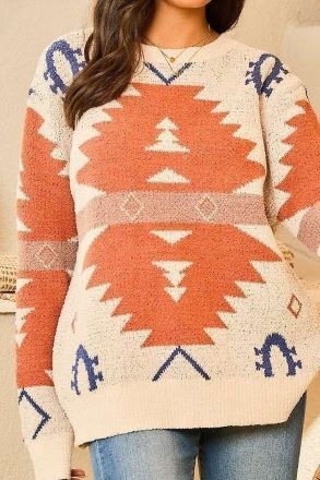 Way Out There Aztec Sweater