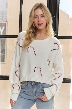 It's Candy Cane Time Sweater